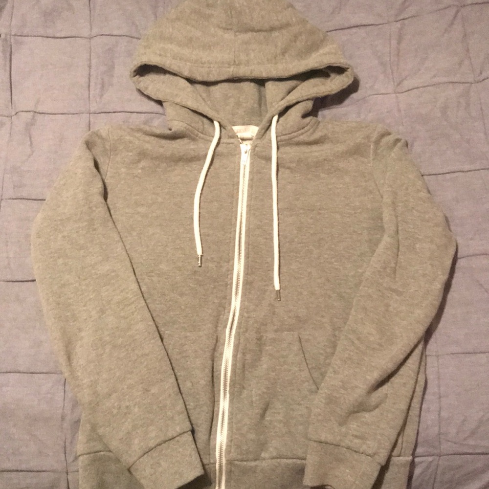 Forever 21 grey zip up hoodie